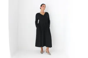 80s Sonia Rykiel Wool & Angora Knit Wrap Dress