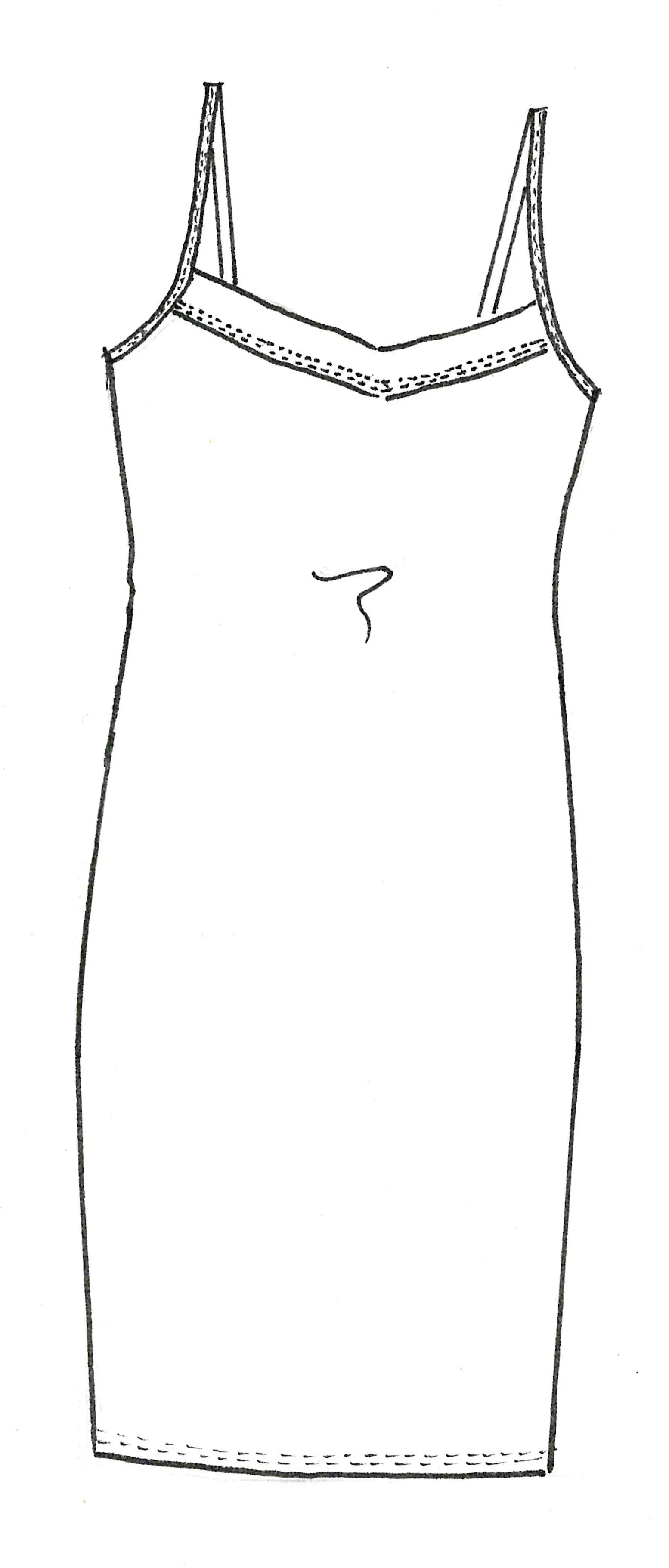 8742 Microjersey Slip Dress