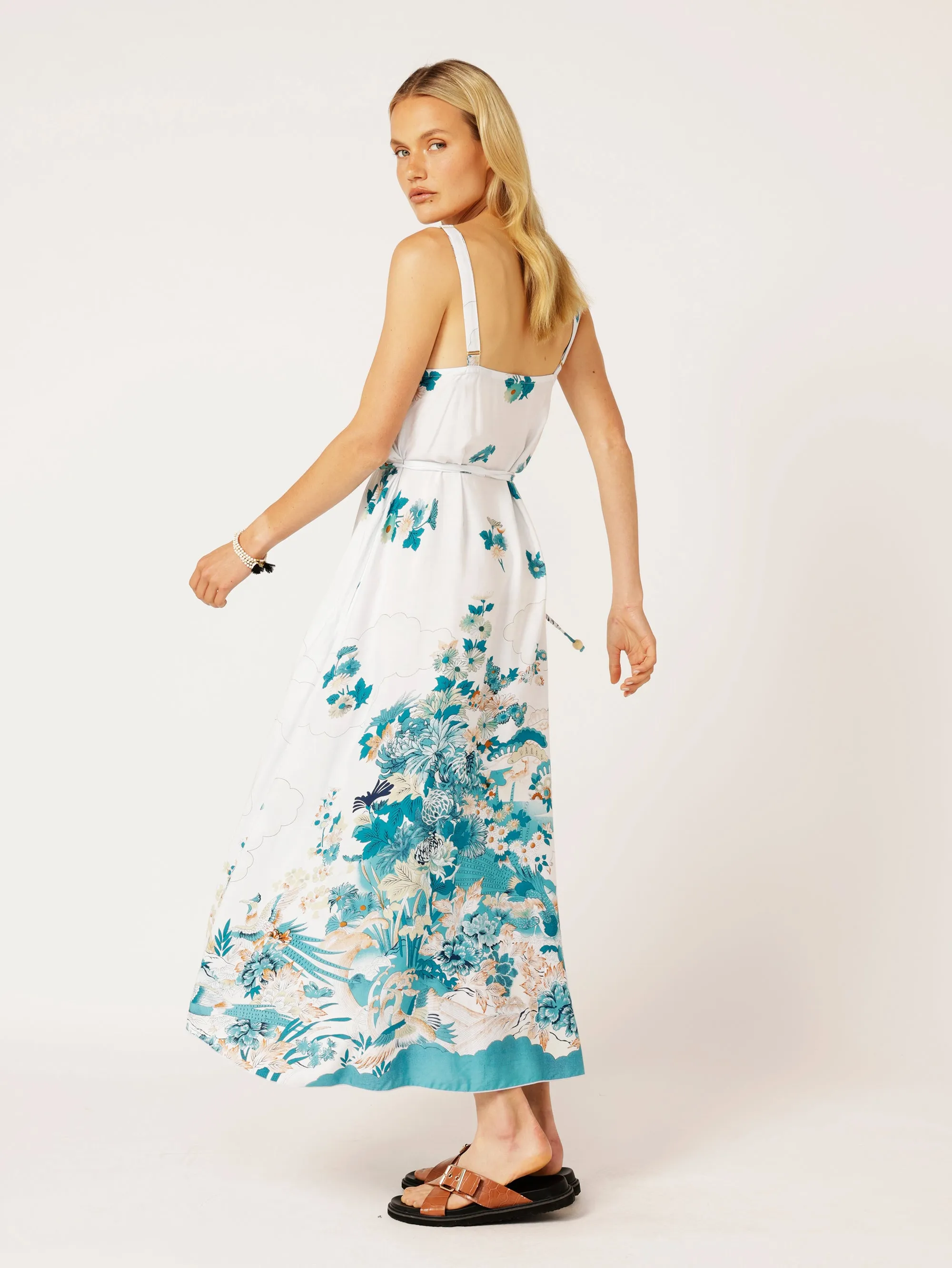 A-line Slip Dress | Tokyo Teal