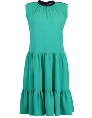 Athisa Sleeveless Two Tone Dress