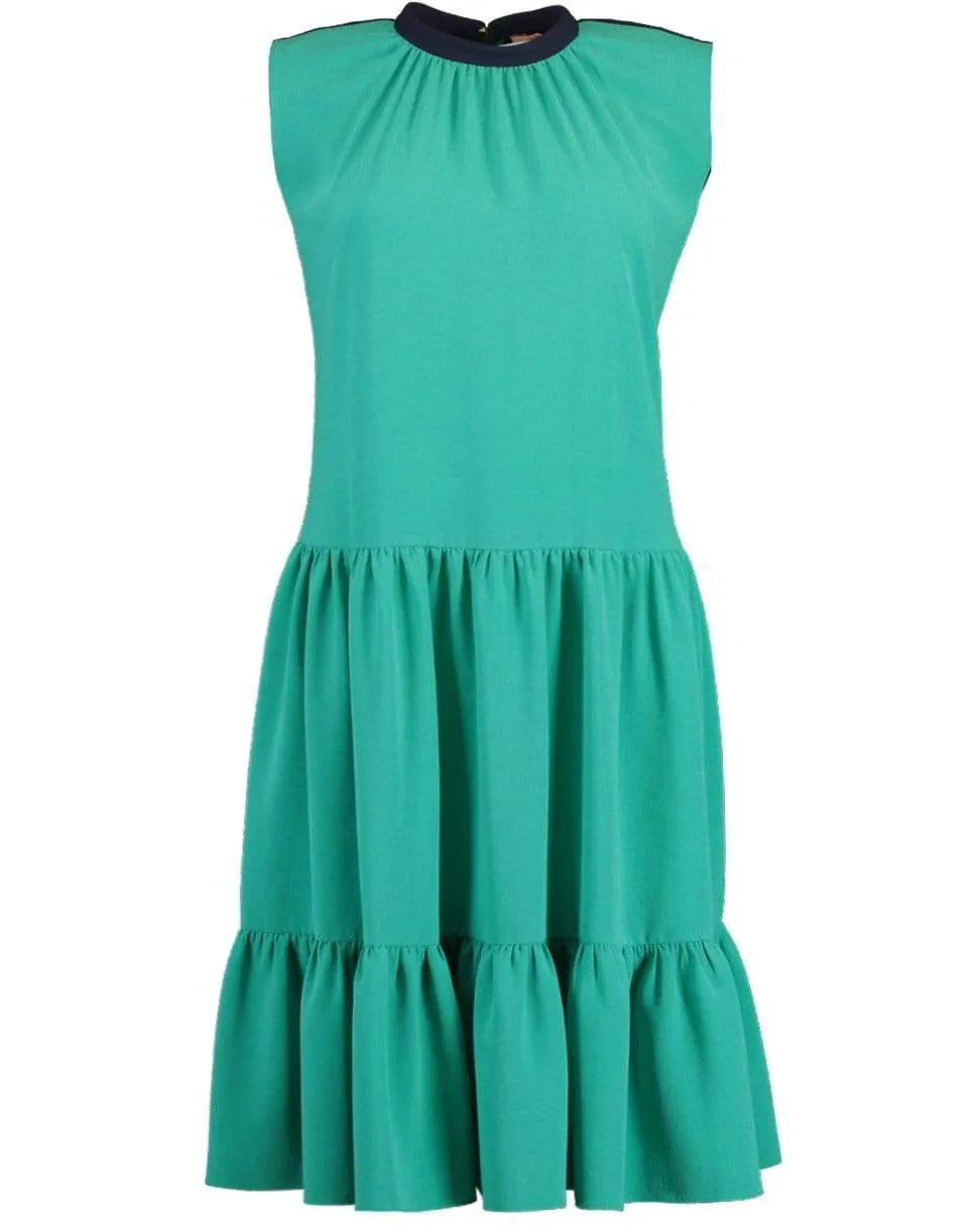 Athisa Sleeveless Two Tone Dress