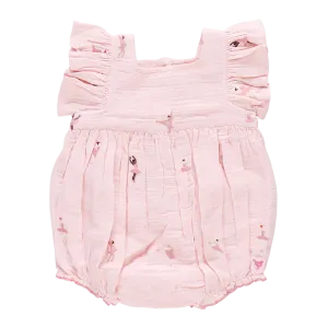 Baby Girl Elsie Bubble - Ballerina Embroidery