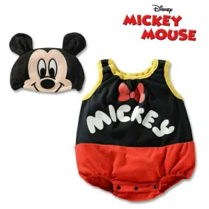 Baby Romper Mickey Mouse Disney Bubble Romper with Hat