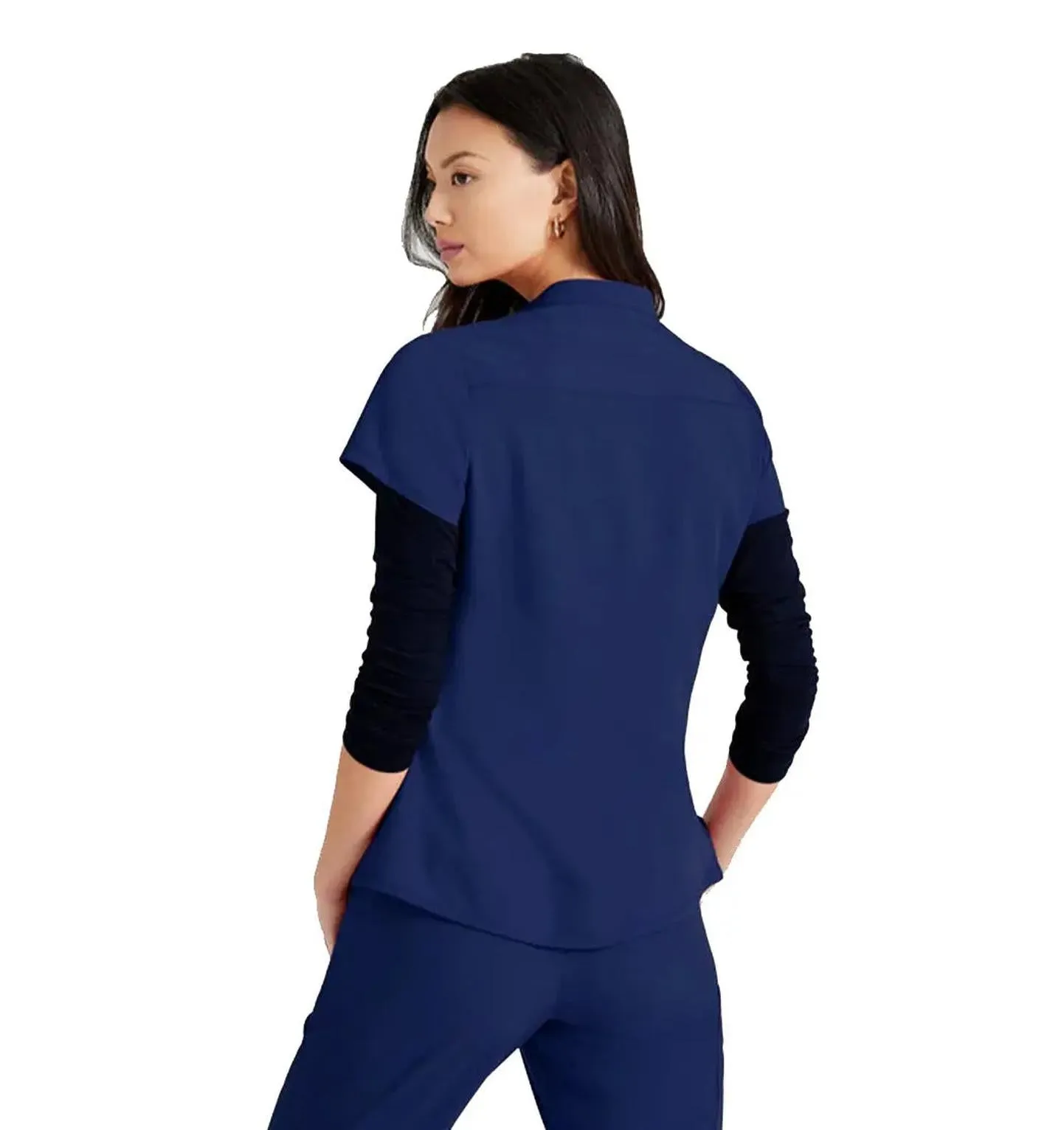 Barco Unify™ by Barco Mission 1-Pocket Henley Neck Scrub Top