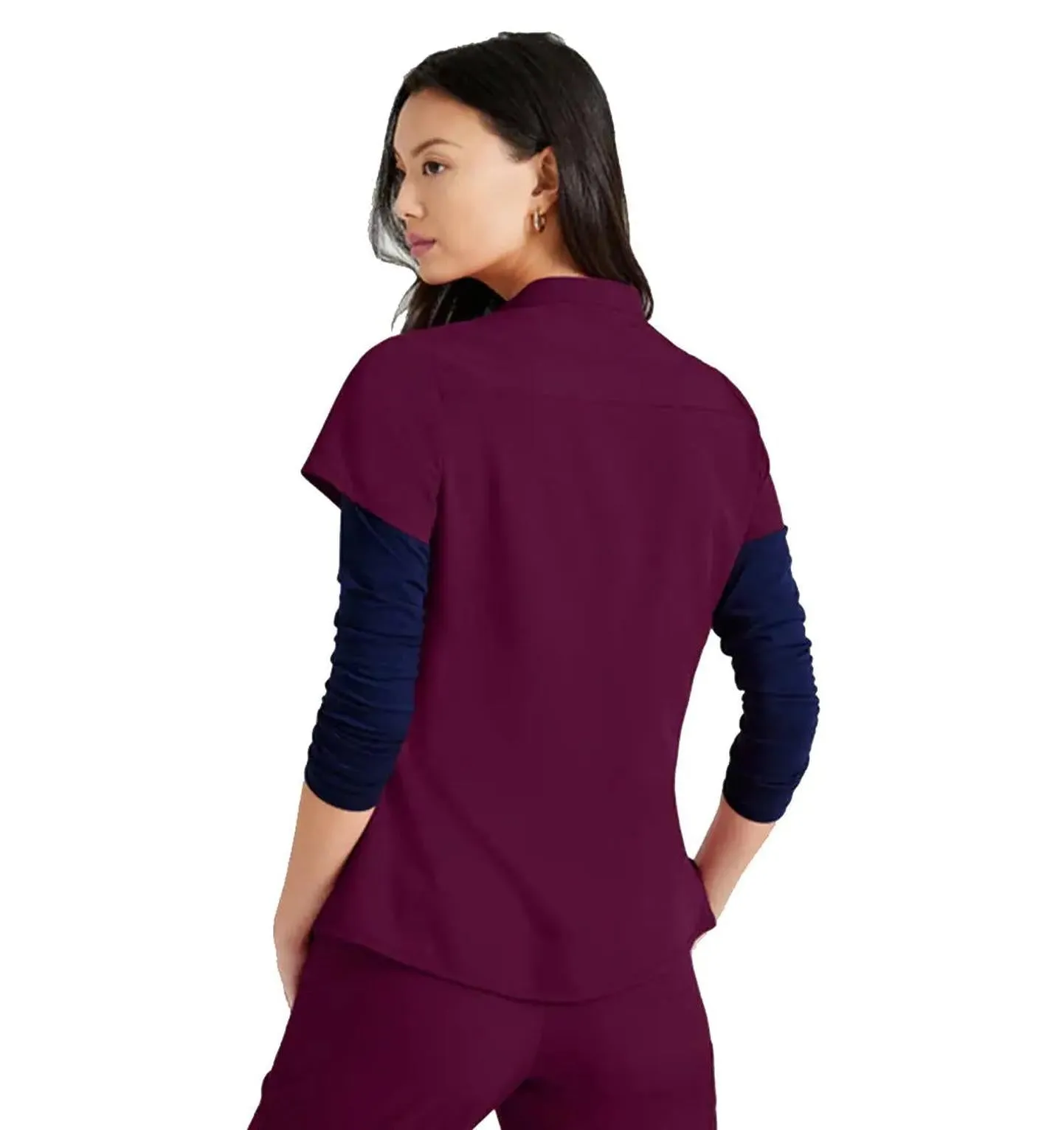 Barco Unify™ by Barco Mission 1-Pocket Henley Neck Scrub Top