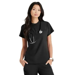 Barco Unify™ by Barco Mission 1-Pocket Henley Neck Scrub Top