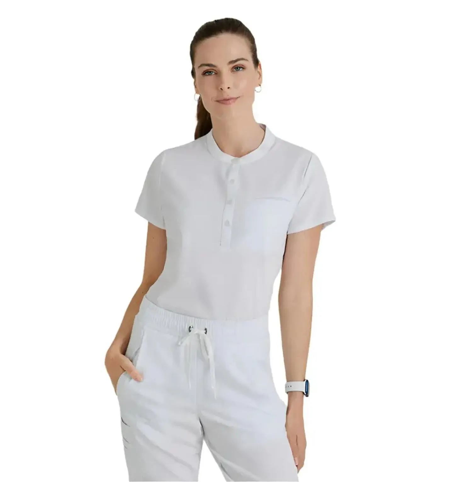 Barco Unify™ by Barco Mission 1-Pocket Henley Neck Scrub Top