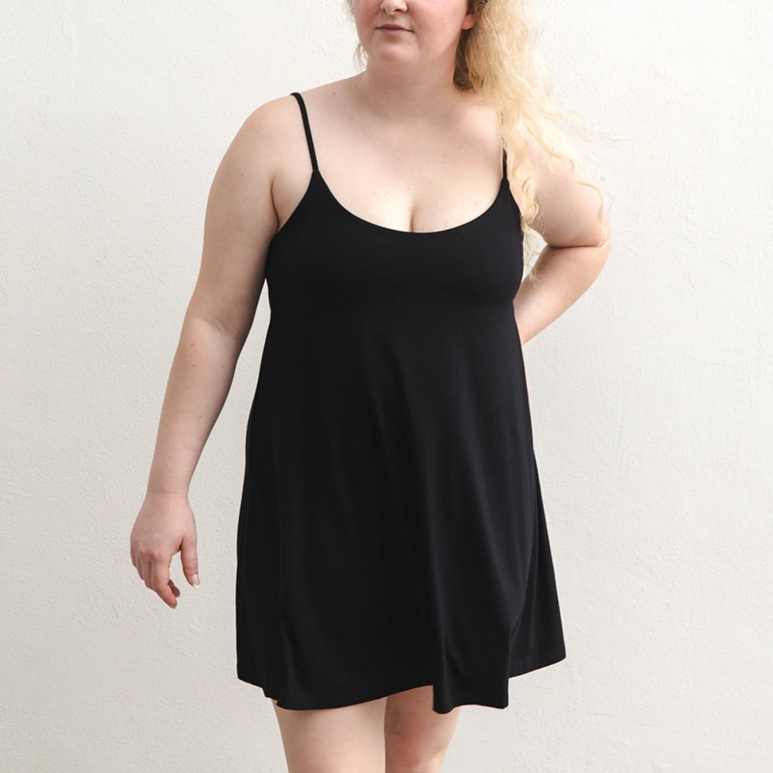 Betty Dress - Swinging Slip Dress w/ Shelf Bra