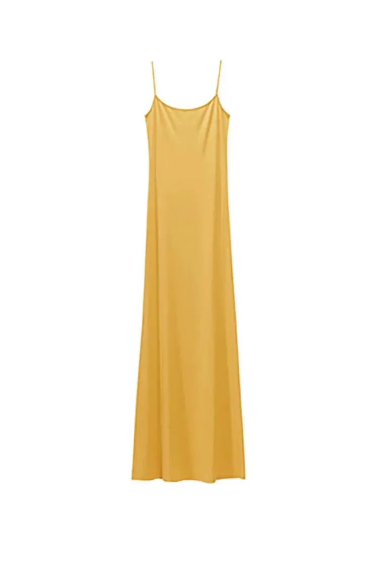 Black Bodycon Slip Maxi Dress