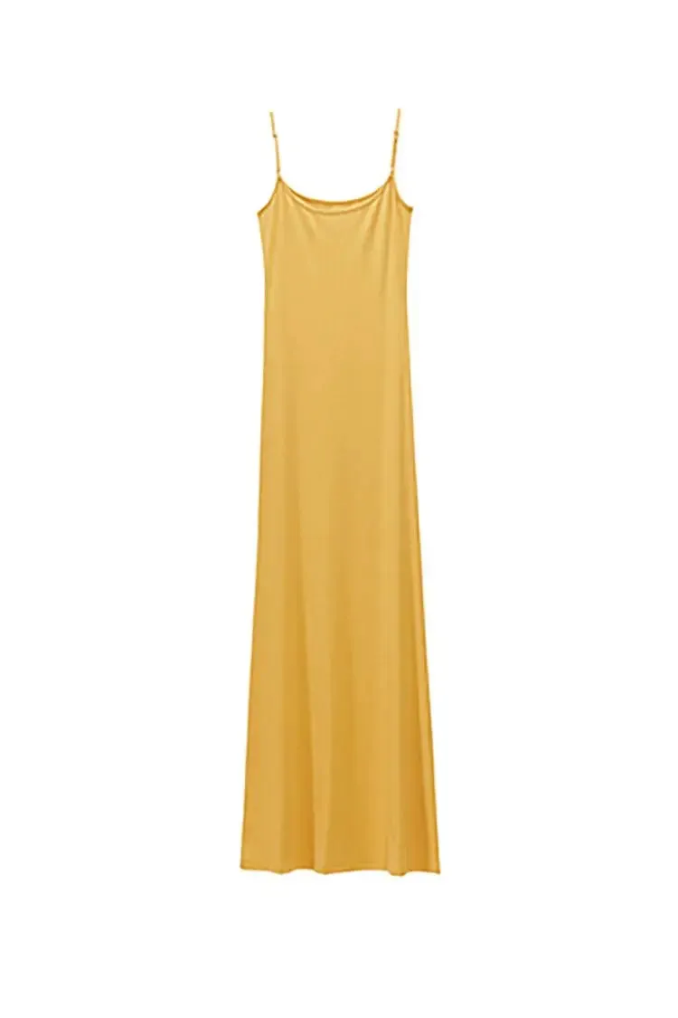 Black Bodycon Slip Maxi Dress