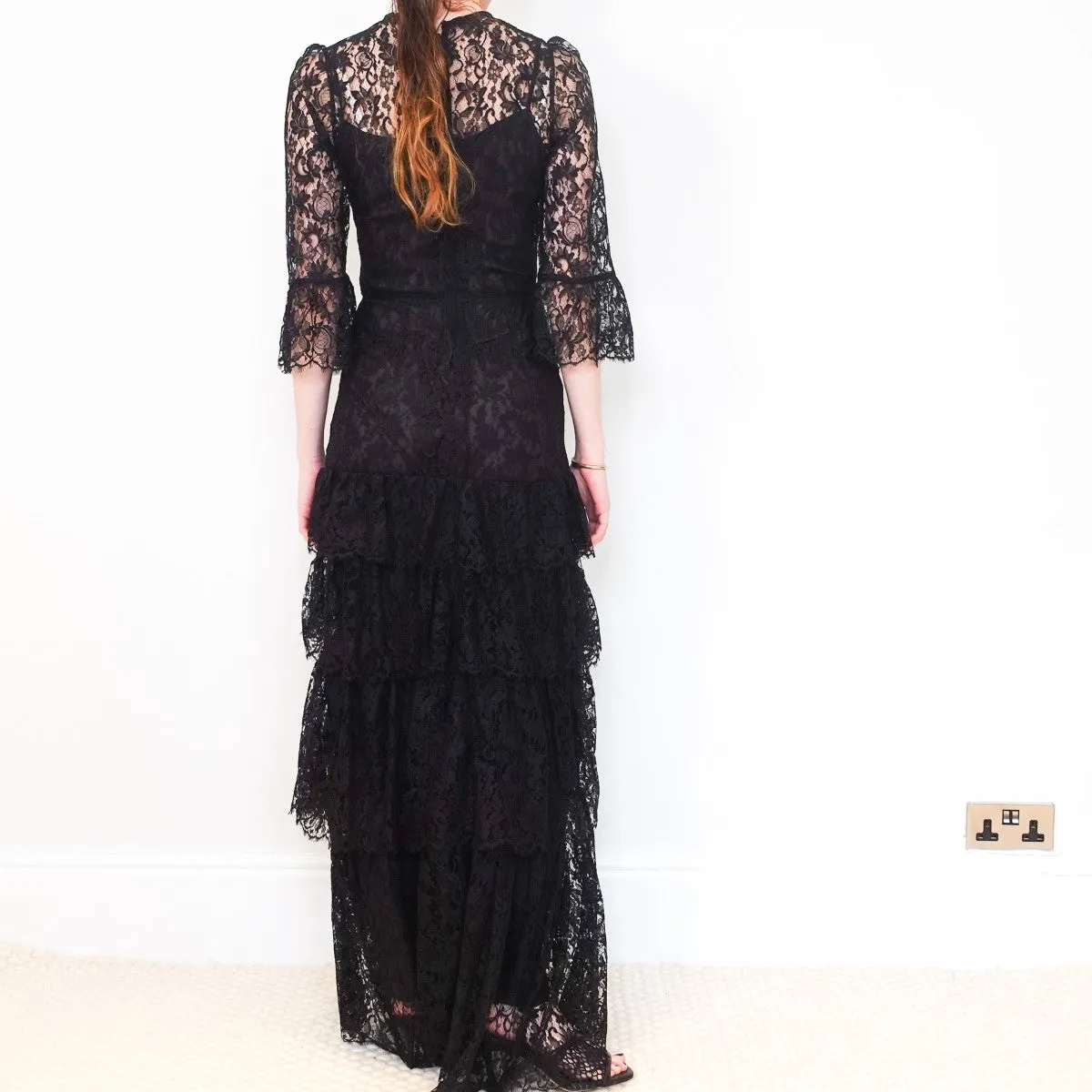 Black lace dress