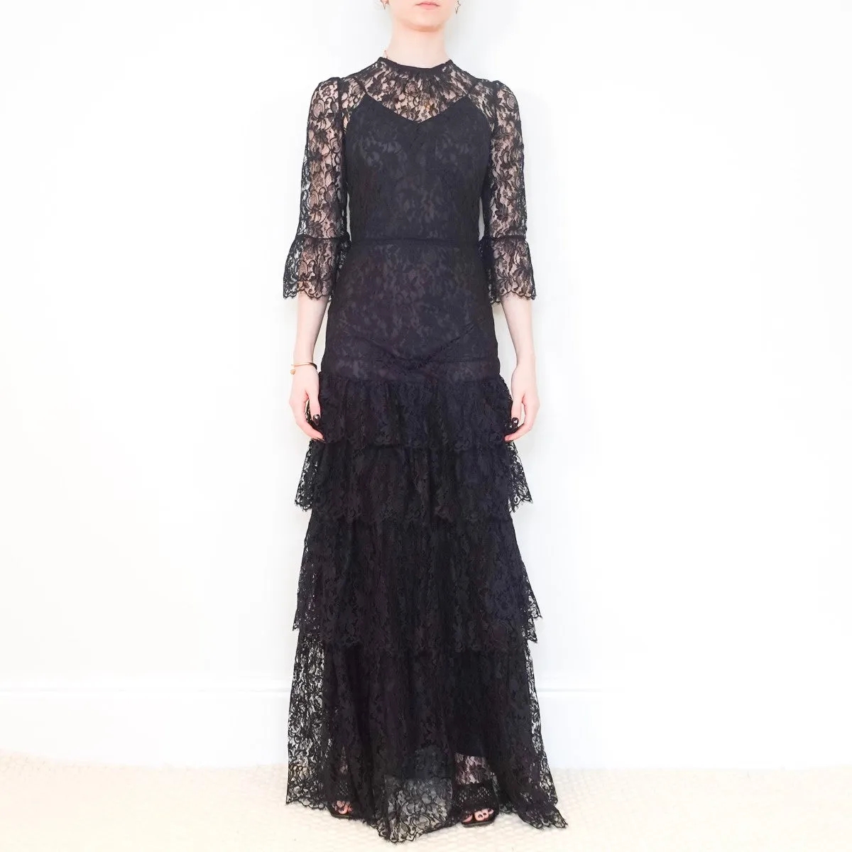Black lace dress