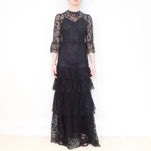 Black lace dress