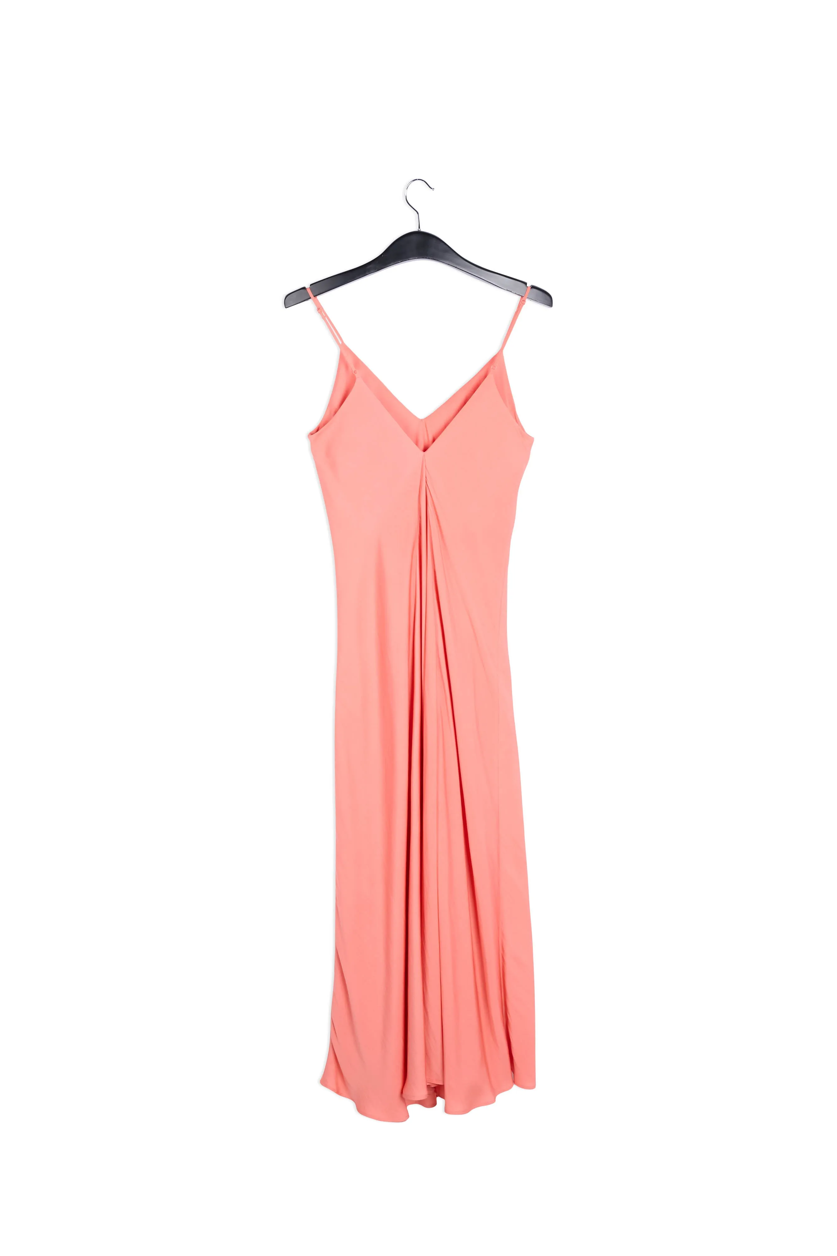 Blue maxi-length slip dress