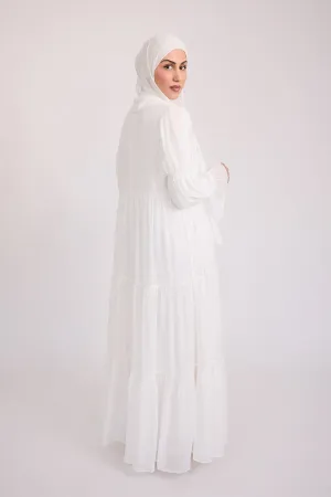 Bohemian Abaya Set - Cream