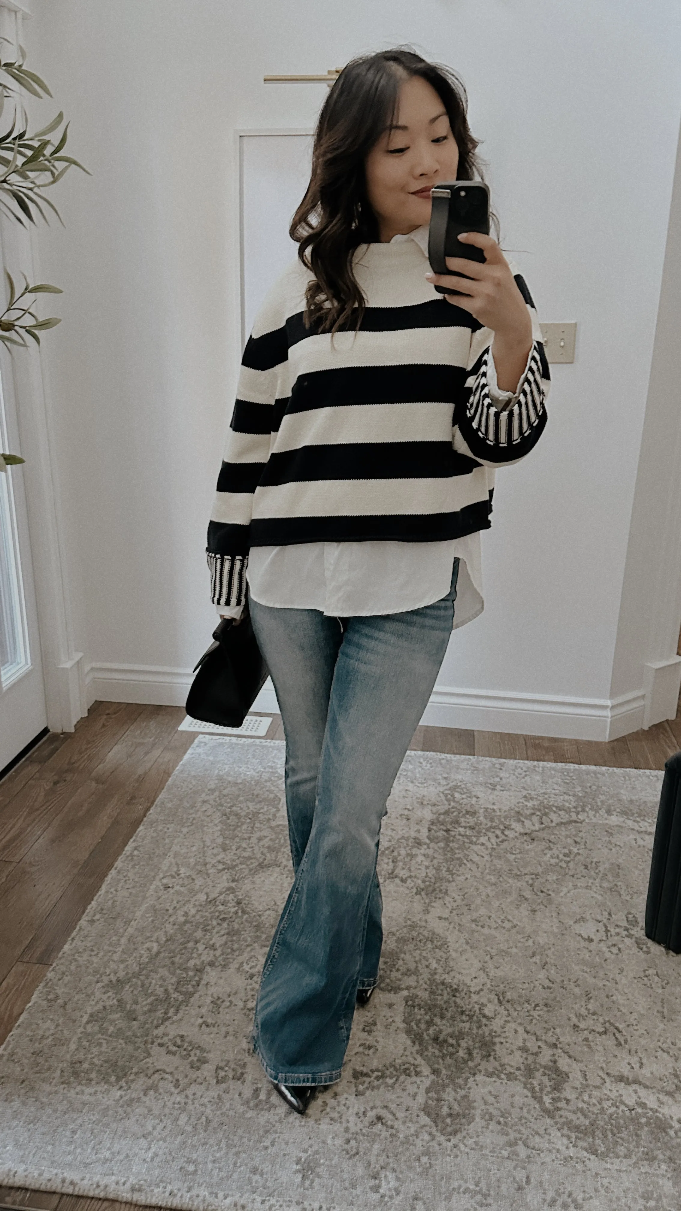 bold striped sweater