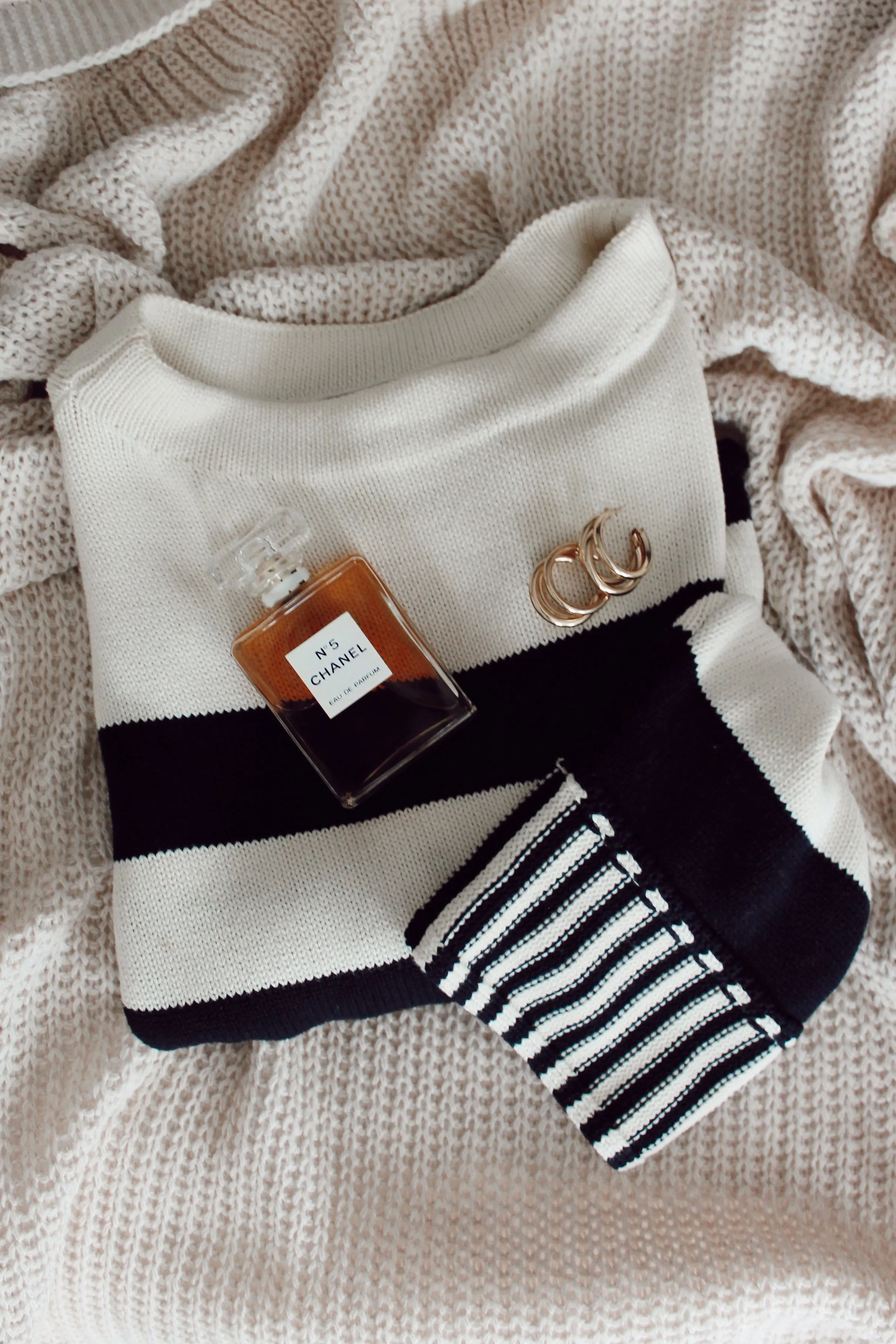 bold striped sweater