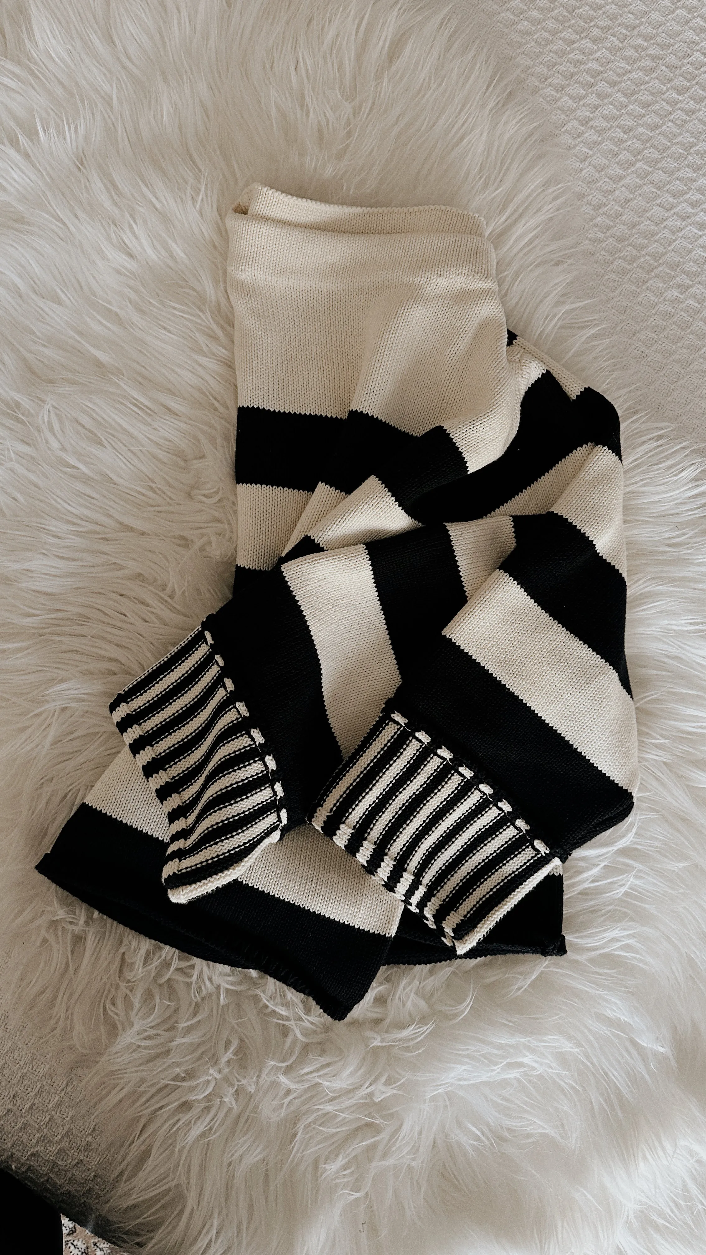bold striped sweater