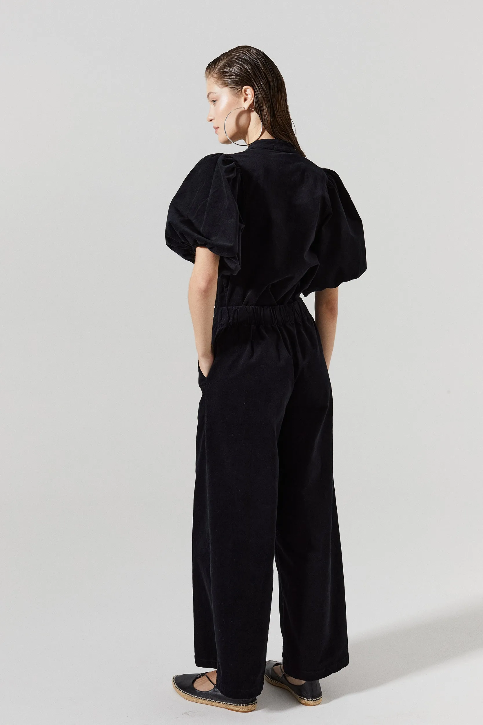Bubble Corduroy Shirt - Black
