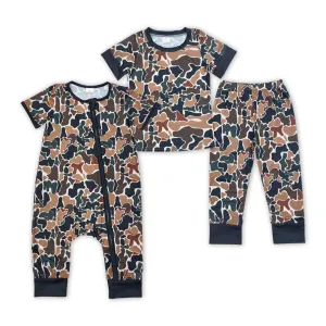 camo  Bamboo Sibling SR1899 girl romper 202407 RTS