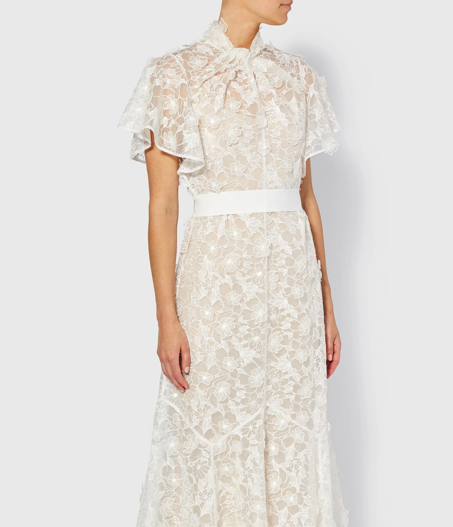 Celestina Dress 3D Cutwork Organza