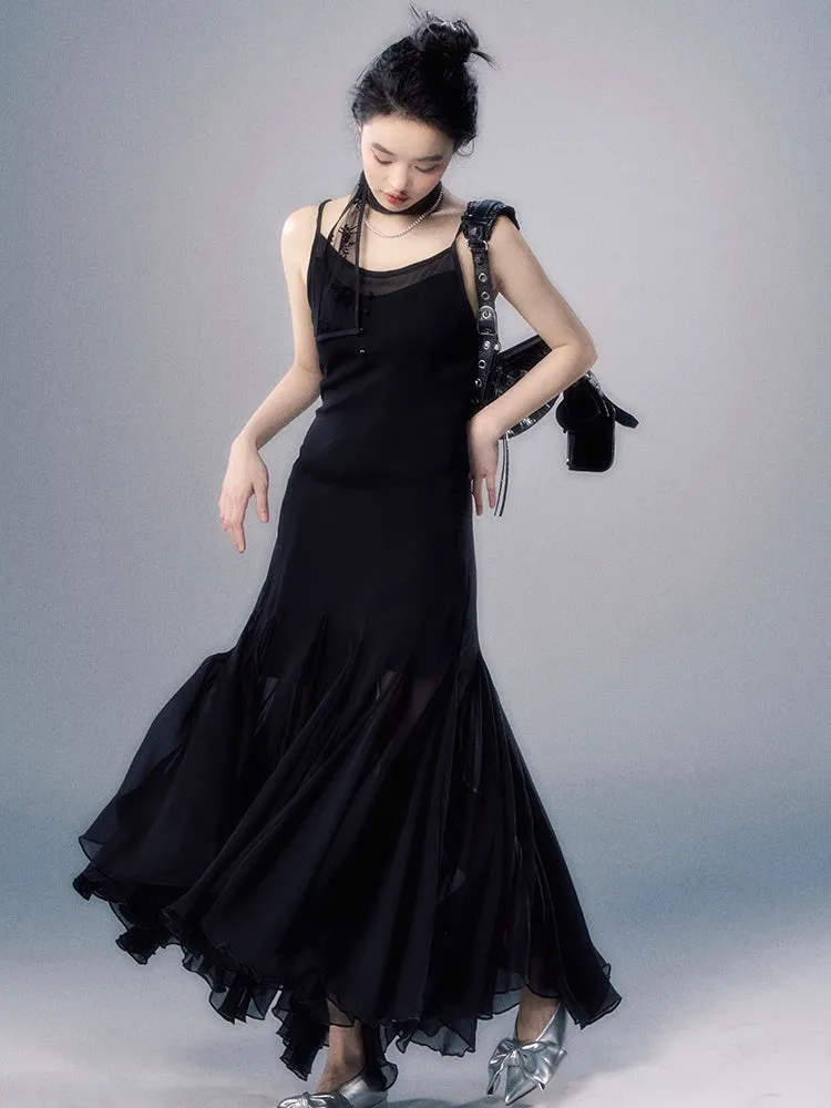 Chiffon Slip Short ＆ Long Dress