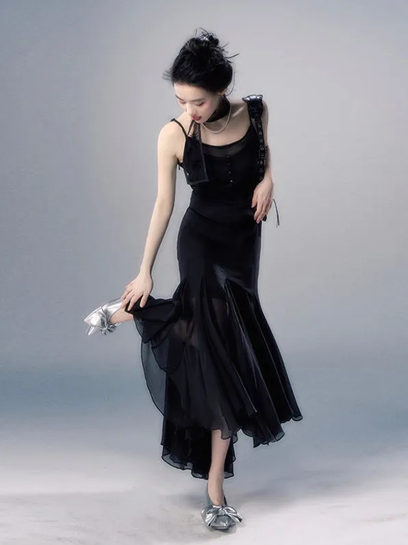 Chiffon Slip Short ＆ Long Dress