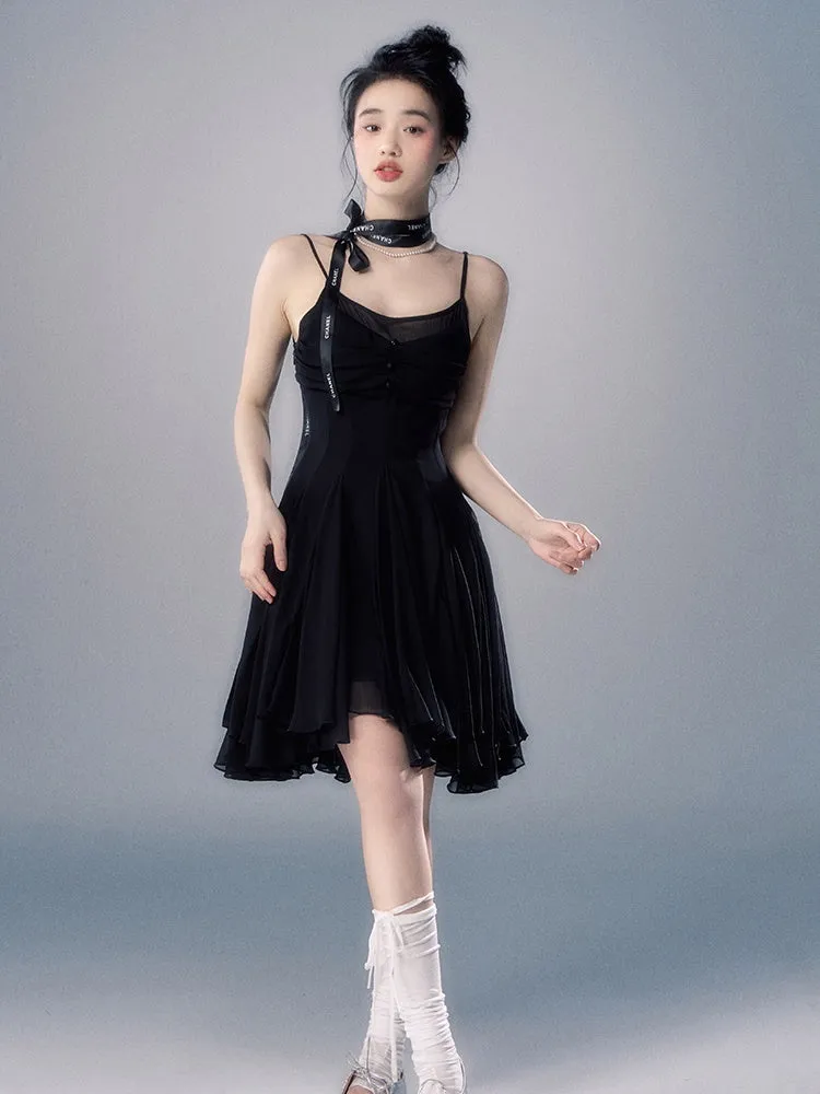 Chiffon Slip Short ＆ Long Dress