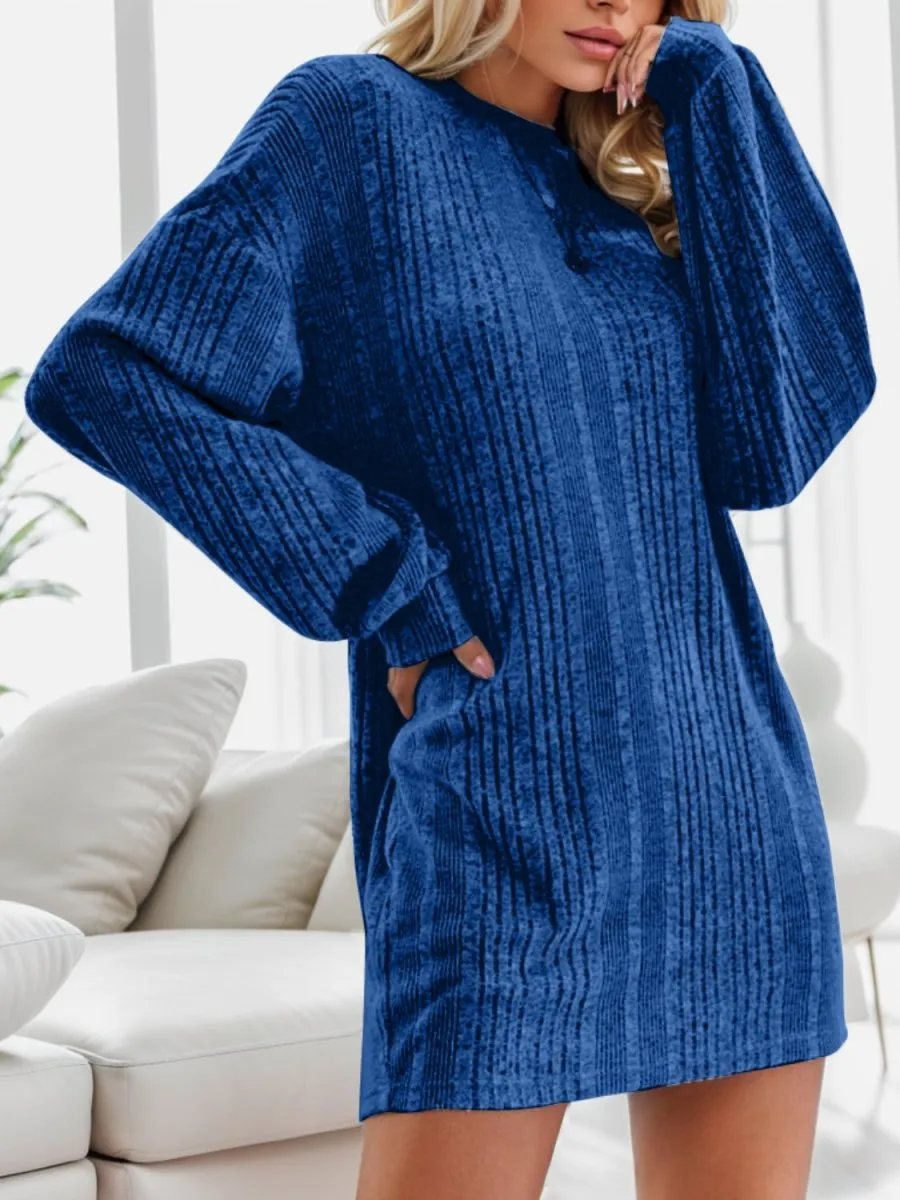 Chilly Comfort Mini Sweater Dress