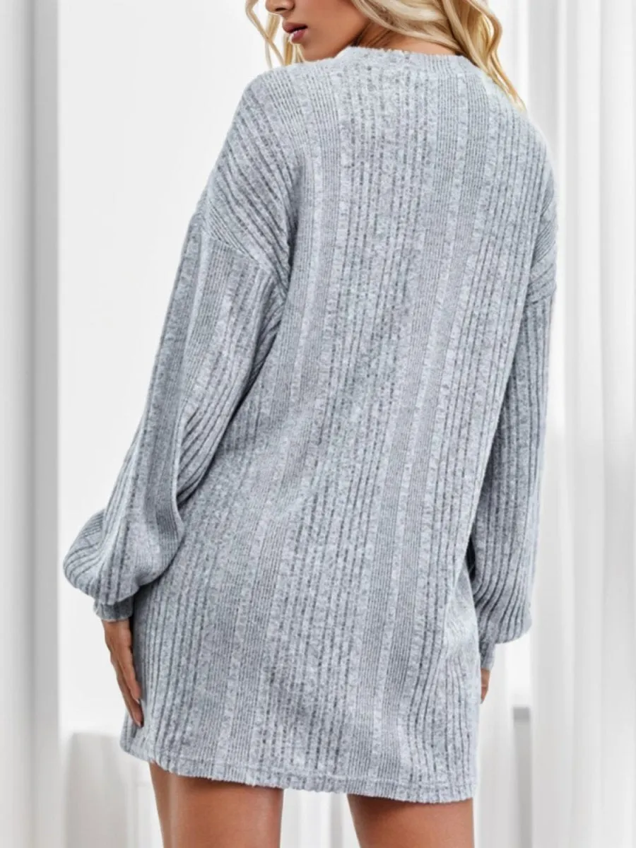 Chilly Comfort Mini Sweater Dress