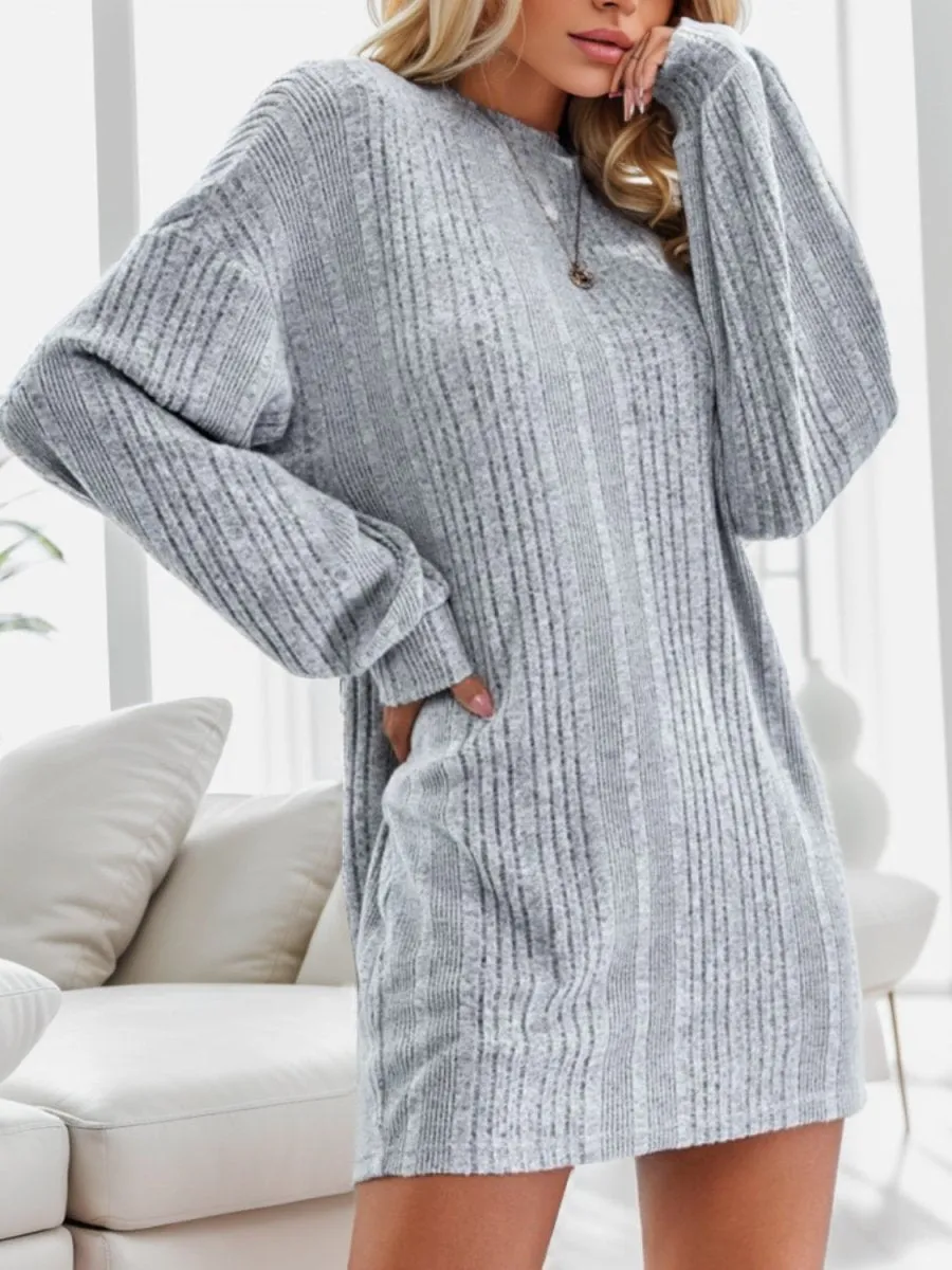 Chilly Comfort Mini Sweater Dress