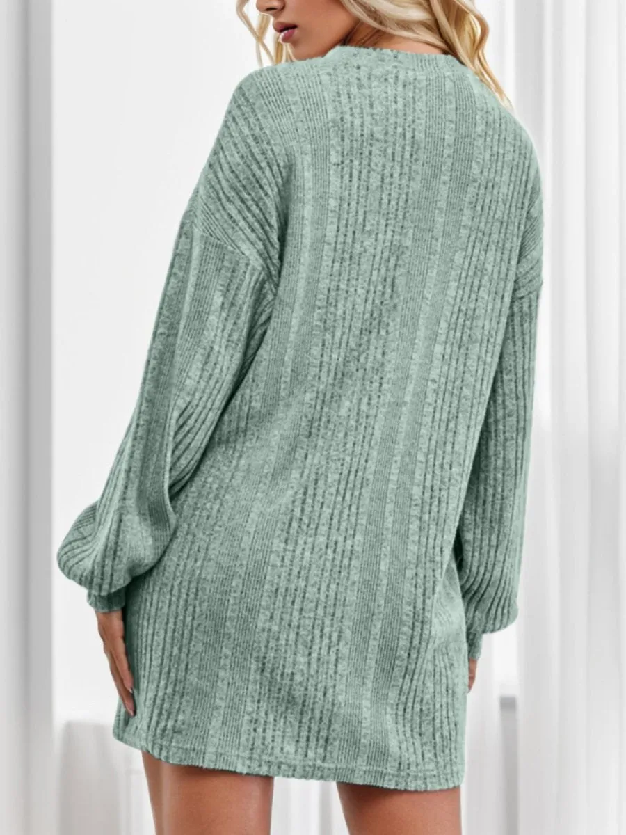 Chilly Comfort Mini Sweater Dress