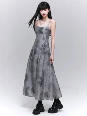 Chinese Gray Slip Dress