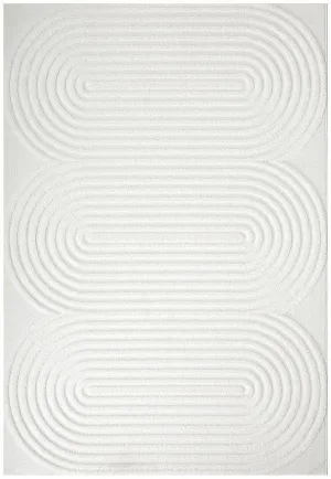 CONTEMPORARY PLAIN & TEXTURED CARL WHITE RUG