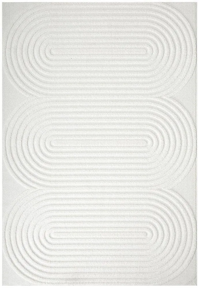 CONTEMPORARY PLAIN & TEXTURED CARL WHITE RUG