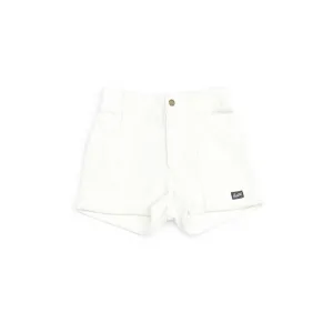 Corduroy Shorts in White