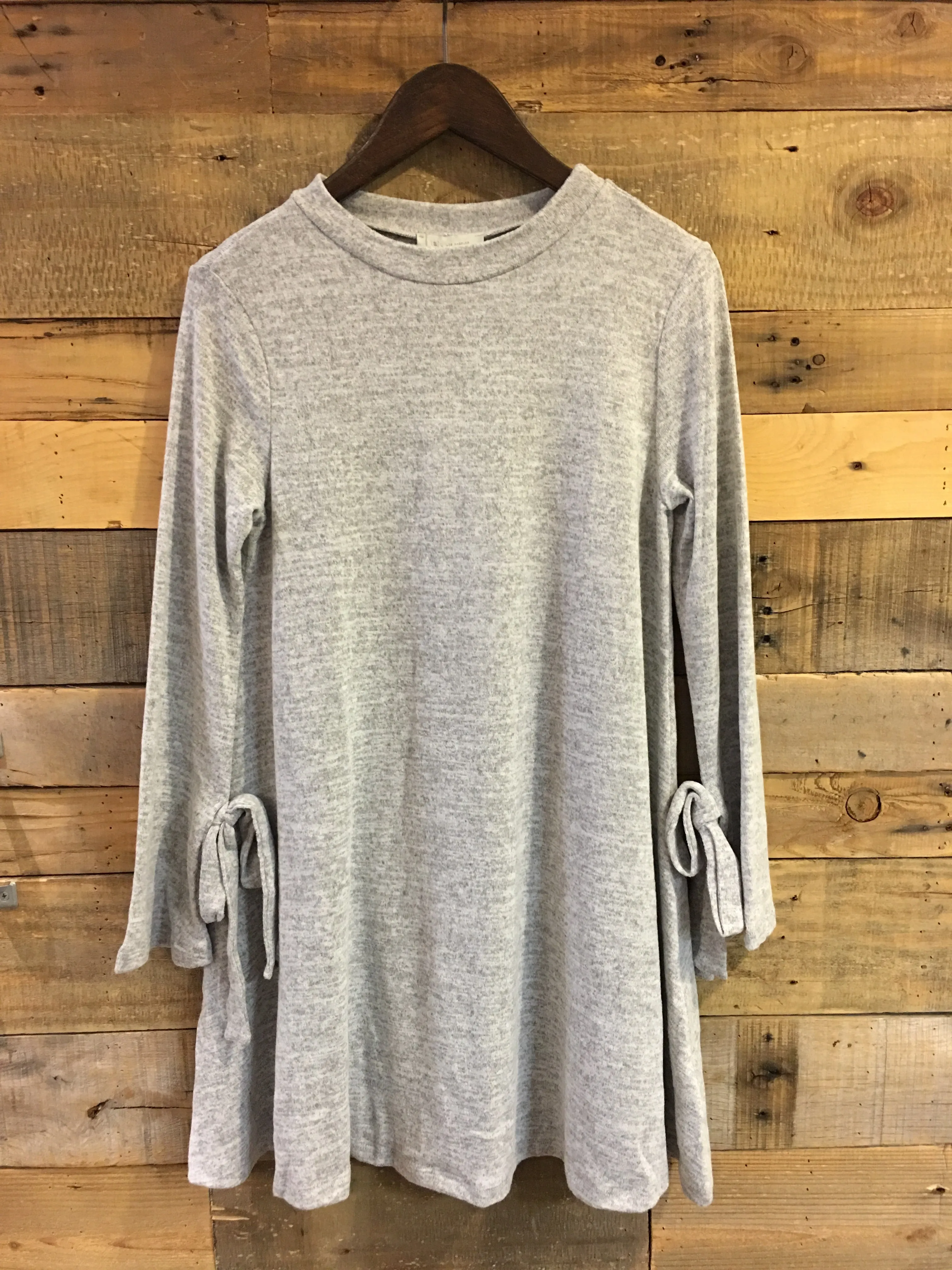 Diana Marled Grey Sweater Dress