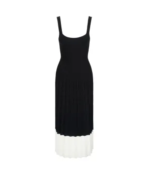 Ellison Dress in Black and Ivory