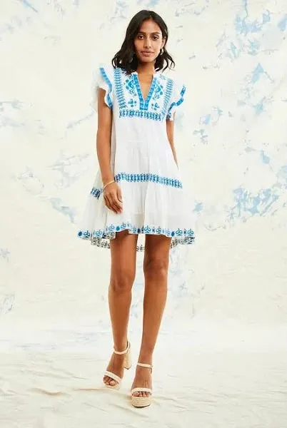 Ember Embroidered Short Dress