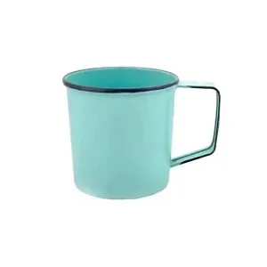 Enamel Metal Mug Blue 12 Oz
