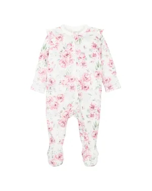 EVIE PRINT LS ZIP ONESIE