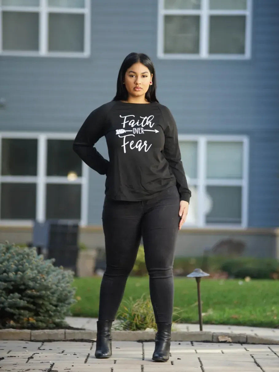 Faith Over Fear Long Sleeve Tee