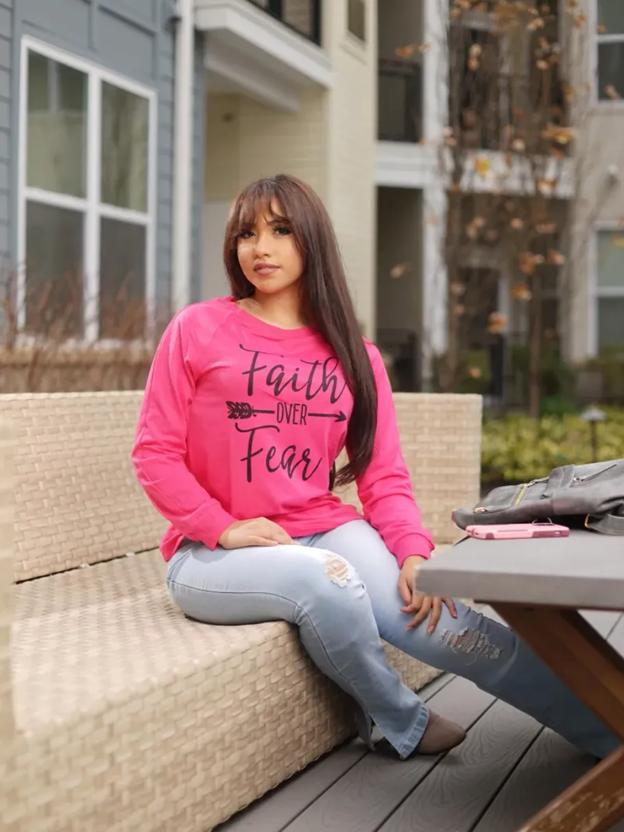 Faith Over Fear Long Sleeve Tee