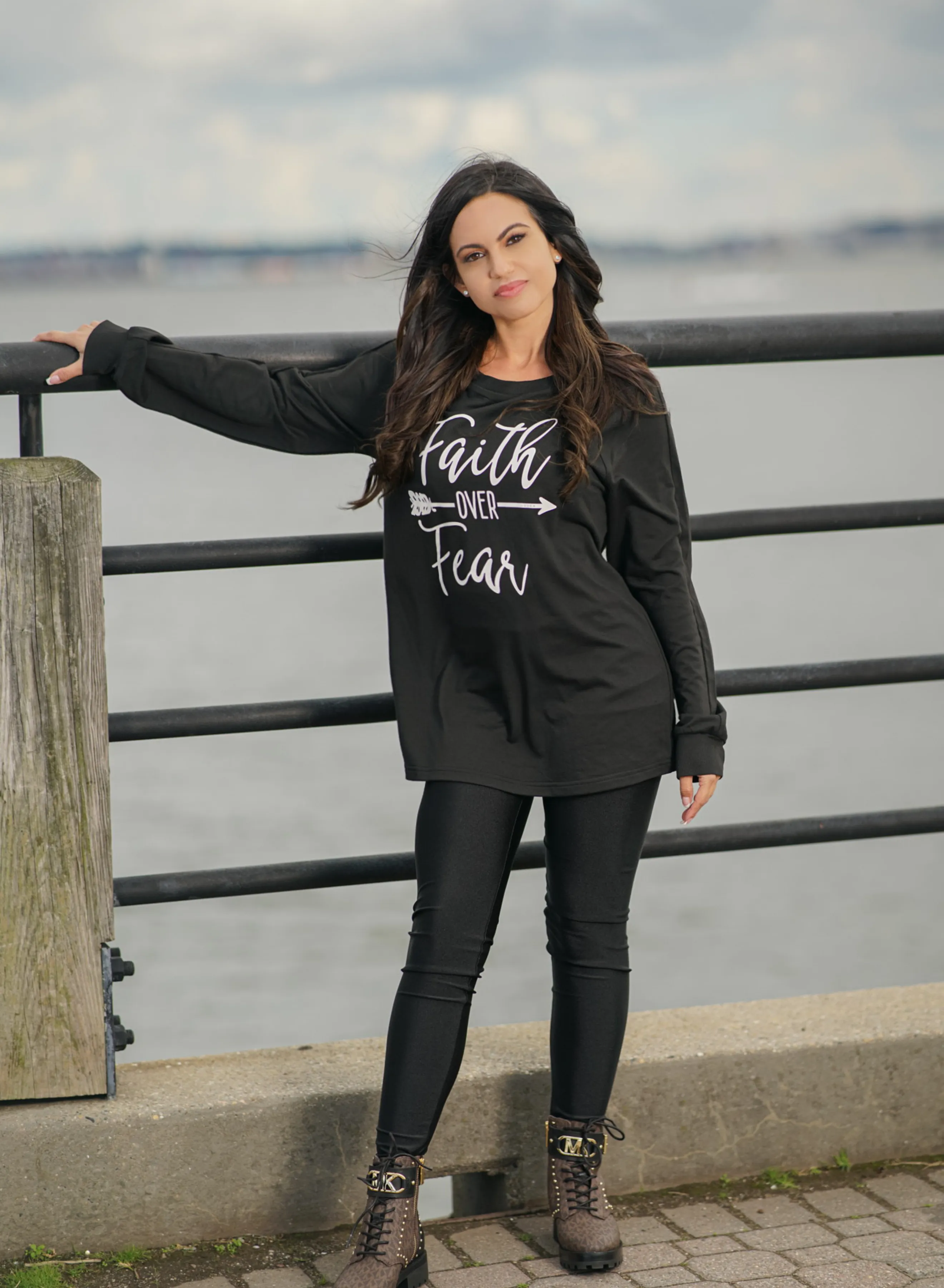 Faith Over Fear Long Sleeve Tee
