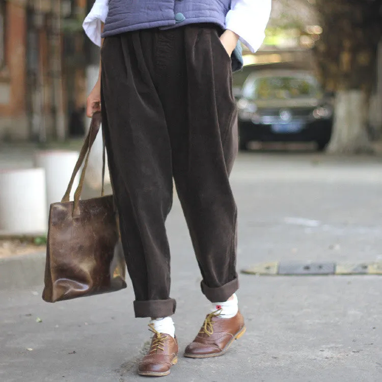 Female Retro Loose Harem Pants
