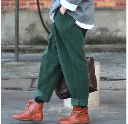 Female Retro Loose Harem Pants