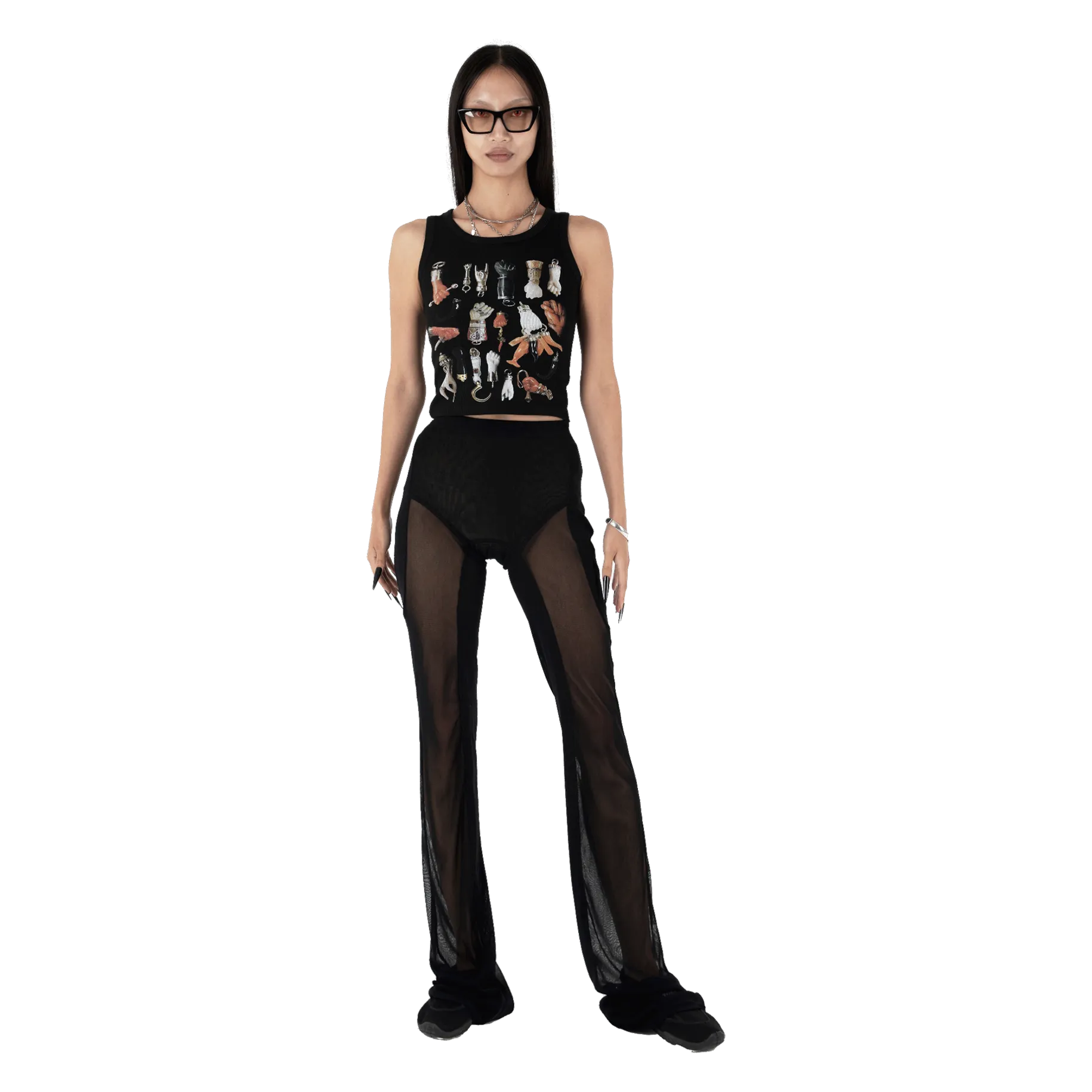 Figa Sleeveless Top in Black