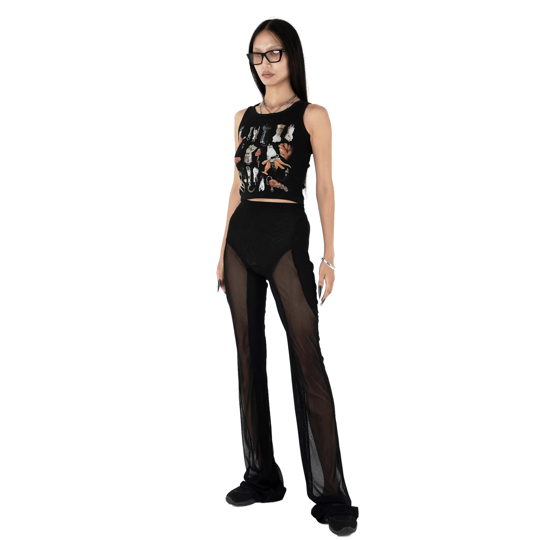 Figa Sleeveless Top in Black