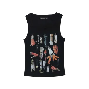 Figa Sleeveless Top in Black
