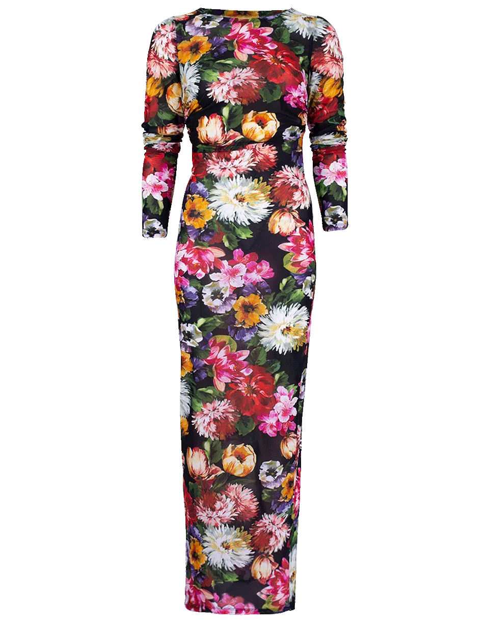 Floral Jersey Slip-On Dress
